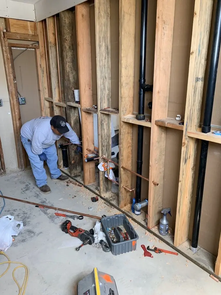 Commercial rough-in plumbing for Water Heater Replacement in San Leanna